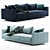 Modern Enki Sofa by Ligne Roset 3D model small image 1