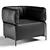 Modern Leather Armchair by Calligaris 3D model small image 1