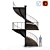 Sleek Spiral Staircase 3D model small image 1