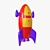  Rocket Blast: Turbo-Powered Toy 3D model small image 1