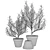 Olive Trees in Terracotta: Decorative Plant Set 3D model small image 3