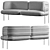Sleek Wire Sofa: Minimalistic Design, 3D Model 3D model small image 3