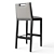 Sleek Modern Bar Stool 3D model small image 3