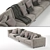 Elegant Artis Sofa: Italian Craftsmanship 3D model small image 2