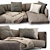 Modular Edmond Sofa by Flexform 3D model small image 4