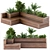 Rooftop Oasis: Flower Box Bench 3D model small image 2