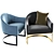 Stylish Jolie Accent Chair - Perfect for Any Space 3D model small image 2