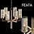 Modern Designer Chandelier - FEATA_6 3D model small image 1