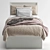 Luxury Channel-Stitched Bed: Avalon 3D model small image 3
