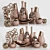 Luxury Corona Decor Set - 18pcs 3D model small image 1