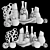 Luxury Corona Decor Set - 18pcs 3D model small image 2