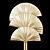 Luxury Las Palmas Gold Floor Lamp 3D model small image 2