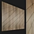 Wooden 3D Decorative Wall Panel 3D model small image 1