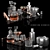 Suave Whiskey Decanter Set 3D model small image 1