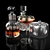 Suave Whiskey Decanter Set 3D model small image 2