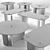 Sleek Barry Tables for Modern Spaces 3D model small image 3