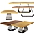 Amond Dining Table: Elegant Contrast and Harmonious Design 3D model small image 2