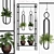 Modern Plant Trio Set 3D model small image 2