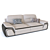 Modern Chic LAPKA Sofa 3D model small image 1