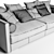 Cozy Comfort: Vogue Sofa 3D model small image 3