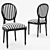 French Style Dining Chair 3D model small image 2