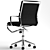 ErgoFit Rolling Office Chair 3D model small image 2