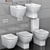 Ideal Tesi Toilet and Bidet 3D model small image 1