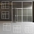 Versatile Glass Partition: Stylish, Adjustable & Minimalistic 3D model small image 4