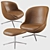 Hyg Lounge Chair: High & Low Swivel 3D model small image 1