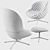 Hyg Lounge Chair: High & Low Swivel 3D model small image 3