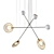 Elegant Melrose Suspension Lamp 3D model small image 1