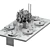 Title: Elegant Pinecone Table Setting Set 3D model small image 3