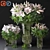 Elegant Lily Bouquet Vases 3D model small image 1