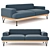 Modern Sofa - The Armstrong by Matthew Hilton 3D model small image 2