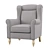 Elegant Gallegos Wingback Chair 3D model small image 1