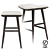 Carbon Saddle Counter Stool: Stylish Oak Frame & Natural Seat 3D model small image 2