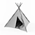 Kids' Wigwam Tent with Mat 3D model small image 3
