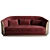 37% OFF Minotti Giglio: Red Velvet Sofa 3D model small image 3