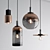 HAUSI LightBrass Pendant Set 3D model small image 1