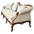 Elegant George III Chippendale Sofa 3D model small image 2