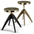 Ghidini1961 Leporello: Elegant Brass Stool 3D model small image 3