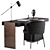 Minimalist Carson Writing Table 3D model small image 2