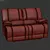 Ultimate Comfort Reclining Loveseat 3D model small image 3