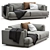 Contemporary 5-Piece Family Lounge 3D model small image 1