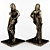 Bronze Goddess Sculpture 3D model small image 2