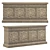 Elegant Dahlia Console 3D model small image 1