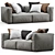 Modern Poliform Shanghai Sofa 3D model small image 1