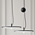 Blancowhite Pendant: Sleek Modern Lighting 3D model small image 1