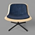 Nonesuch Swivel Chair: Perfect Comfort & Style 3D model small image 3