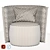 Vittoria Frigerio Armchair: Elegant and Comfortable 3D model small image 3